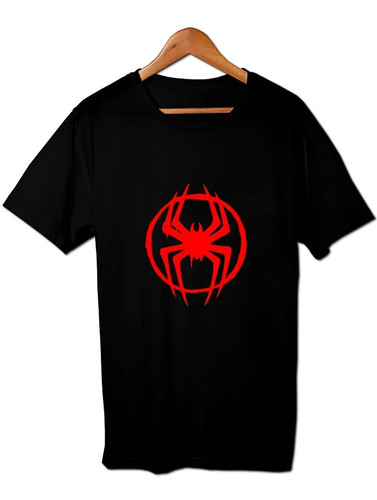 Spiderman Miles Morales Logo Nuevo Remera Friki Tu Eres