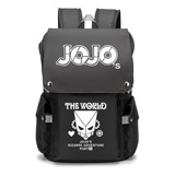 Mochila Jojo's Wonderful Adventure Killer Queen's, Gorra Gra