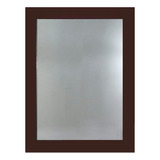 Espejo Marco Vidrio Color Marron 50x60 Vertical U Horizontal