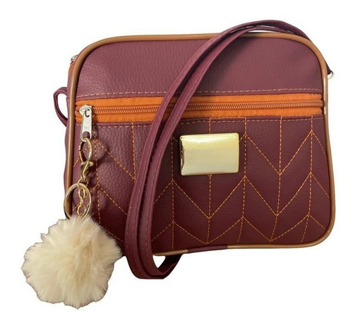 Bolsa Transversal Com Pompom Moda Varejo Revenda 