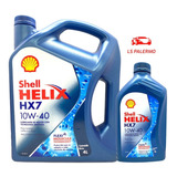5 Litros Aceite Shell Helix Hx7 10w40 Semisintetico + Regalo