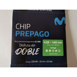 Chips Movistar 20min + 200 Mb Formato Pequeño