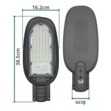 Lampara Para Exterior Led Suburbana 100w Gris Max Potencia