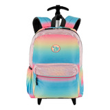 Mochila Escolar Feminina Grande Juvenil Tie Dye Infantil