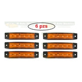 6 Piezas Plafon Tira Lateral 6 Led Señalizacion Colores