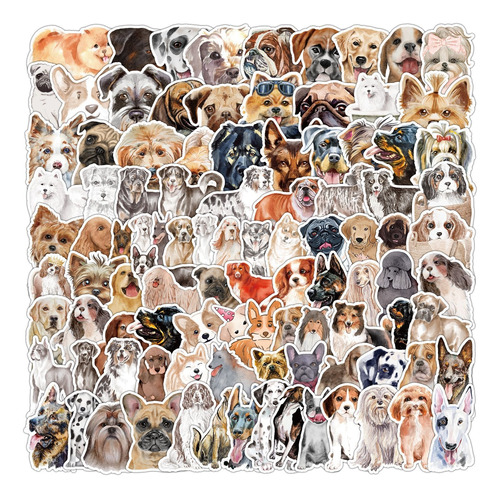 Perros Arte Aesthetic Cute 50 Calcomanias Stickers Vs Agua