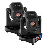 2 Moving Head Led Spot 100w Dmx 8 Cores 14 Gobos Prisma