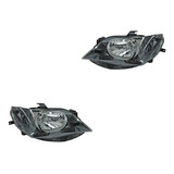 Set Faros Fondo Negro C/motor Tyc Seat Ibiza 2013 - 2017