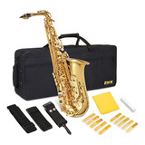 Lyxjam Alto Saxofon  E Flat Brass Sax Beginners Kit Boquilla