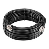 Cable Coaxial Mookeerf Bnc Macho A Bnc Macho Rg58 -negro