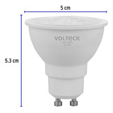 Lámpara De Led, Mr16, Gu10, 6 W, Luz Cálida, Volteck 46218 Color De La Luz Blanco Frío