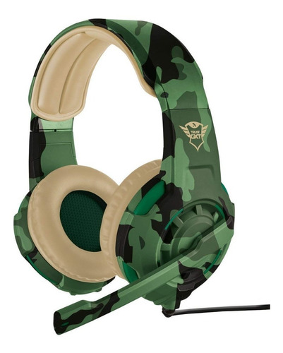 Headset Radius Camuflado Verde Trust Soy Gamer 