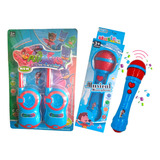 Walkie-talkies  Patrulha Canina+ Microfone Infantil Som  Voz