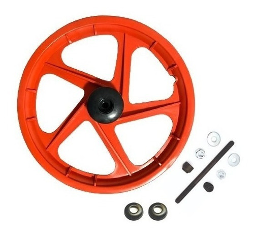 Roda Dianteira Aro 16 Nylon 5 Pontas Para Bicicleta.