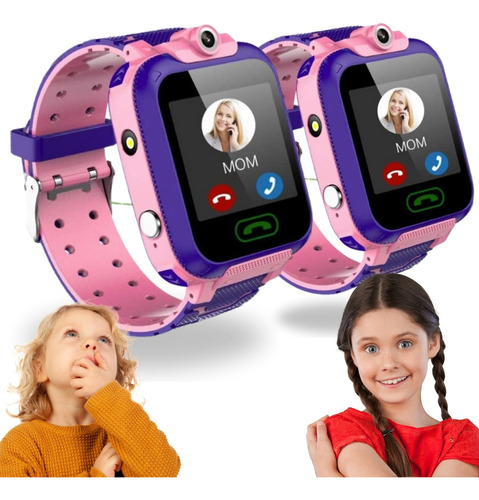 Kit 2 Relógios Smartwatch Infantil Kids Gps Rastreio Ligação