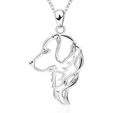 Collar Perro Plata 925 Mascota Amor Animal Joyas