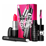 Set Maquillaje Mac Lashes To Lips Kit Pink 3c