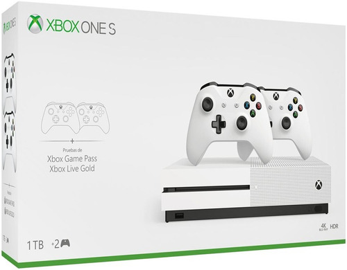 Consola Xbox One S De 1t + 2 Controles. Nueva Y Sellada