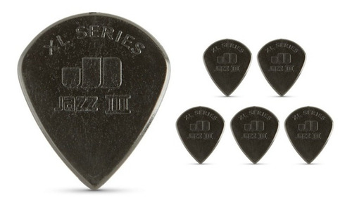 Picks Dunlop Nylon Jazz Iii Xl Stiffo 6 Pack