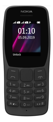 Nokia 110 (2019) Dual Sim 32 Mb  Negro 32 Mb Ram