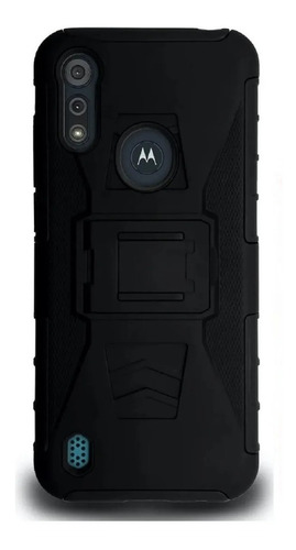 2 Micas + 1 Funda Uso Rudo Con Clip Para Motorola