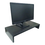 Suporte Base P/ Monitor Computador Escritorio Mdf Preto