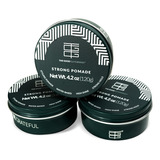 Crema Para Peinar Tgg Strong Pomade Pack 3 Pzas 120g C/u