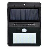 Luminária De Parede Energia Solar Sensor Movimento 20 Leds