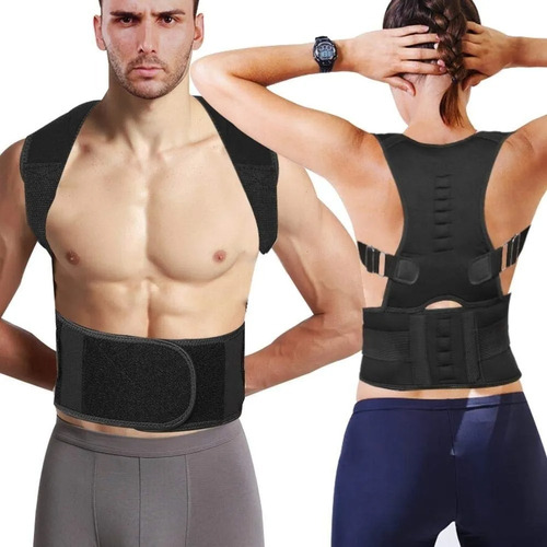 Chaleco Corrector De Postura Magnética Unisex Ayuda Lumbar