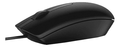 Mouse Óptico Dell, 1000 Dpi, Usb, Preto - Ms116