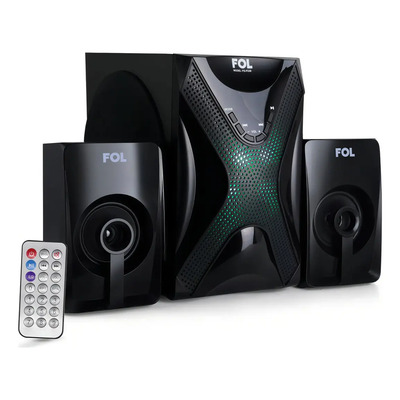 Minicomponente FOL FS-P238 negro con bluetooth - | Envío gratis