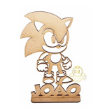 20 Peças Centro Mesa Mdf Sonic Games Retro Personalizado