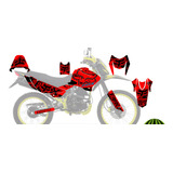 Dm200 Zorro Bitono Rojo Calca Vinil Stickers Laminado Glossy