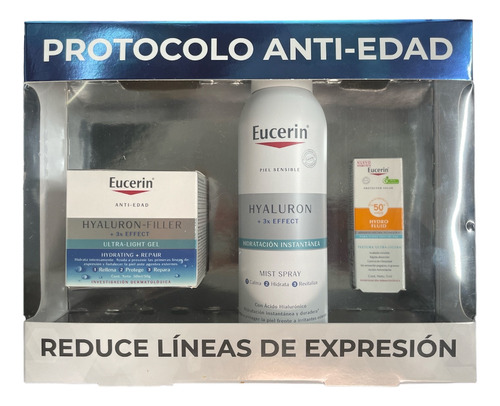 Pack Eucerin Protocolo Anti-edad Hyaluron Filler + Mistspray