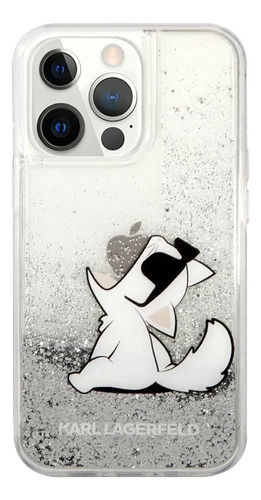 Funda Karl Lagerfeld Para iPhone 13 Pro Max Choupette Plata