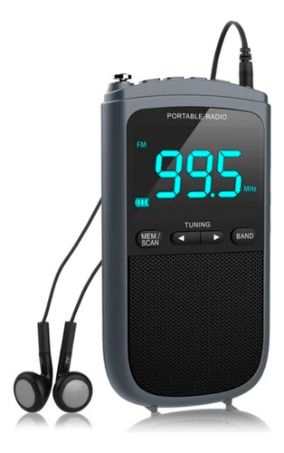 Radio Fm Recargable Con Altavoz 