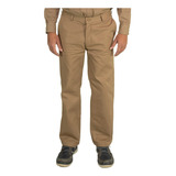 Pantalón De Trabajo Beige Triple Costura Gabardina