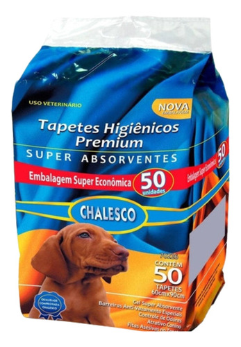 Sanitários Tapete Pet Higiênicos Descartavel Para Cães 50 Un