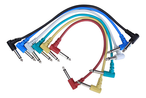 6 Piezas De Cable De Parche Para Guitarra Eléctrica Pedal