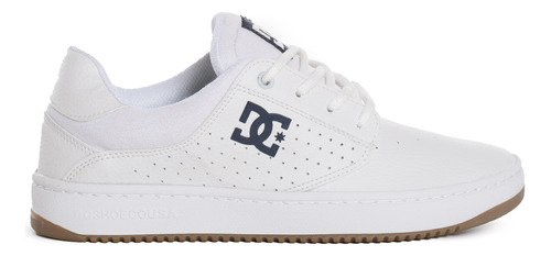 Zapatillas Dc Plaza Hombre Moda Blanco