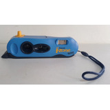 Câmera Antiga Polaroid I-zone Azul De Bolso Com Alça E Porta