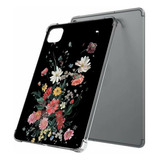 Funda Clara Floral Para iPad Pro 12.9'' - Delgada Y Protecto