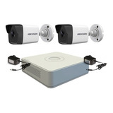 Camara Seguridad Kit Ip Hikvision Nvr 4 Canales + 2 Cam 2mp