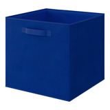 Caja Organizadora De Tela Decoteam Lavable Multiuso Azul