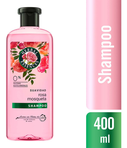 Shampoo Herbal Essences Suavidad Rosa Mosqueta 400 Ml