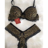 Conjunto Lingerie Animal Print