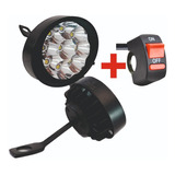 Exploradoras 9 Led Luz De Chorro 3000 Lm (x2 Und)+switch Run