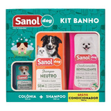 Kit Banho Pet Sanoldog  Shampoo+colônia+condicionador Grátis