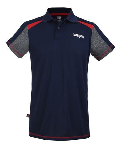 Playera Deportiva Hombre Polo Patriots Nfl Oficial 320470