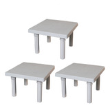 Mesa Ratona Encastrable Mascardi Color Blanco X3